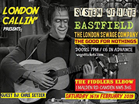 Eastfield - The Fiddlers Elbow, London 16.2.19